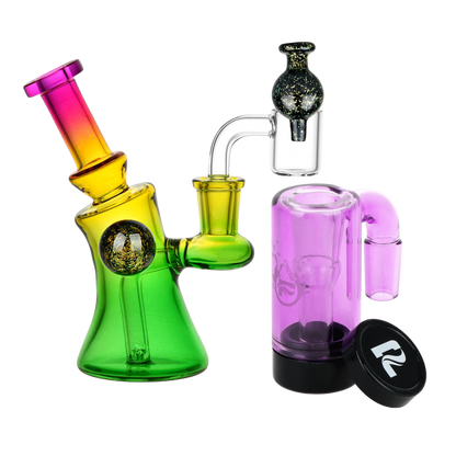Candy Craze Dab Rig, Oil Reclaimer, & Carb Cap Bundle