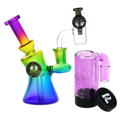 Candy Craze Dab Rig, Oil Reclaimer, & Carb Cap Bundle