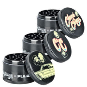 Cheech & Chong's™ x Pulsar Bundles | Black Metal 4pc Grinder | Group