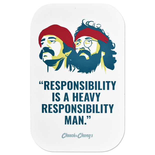 Cheech & Chong x Pulsar Magnetic Rolling Tray Lid | Responsibility