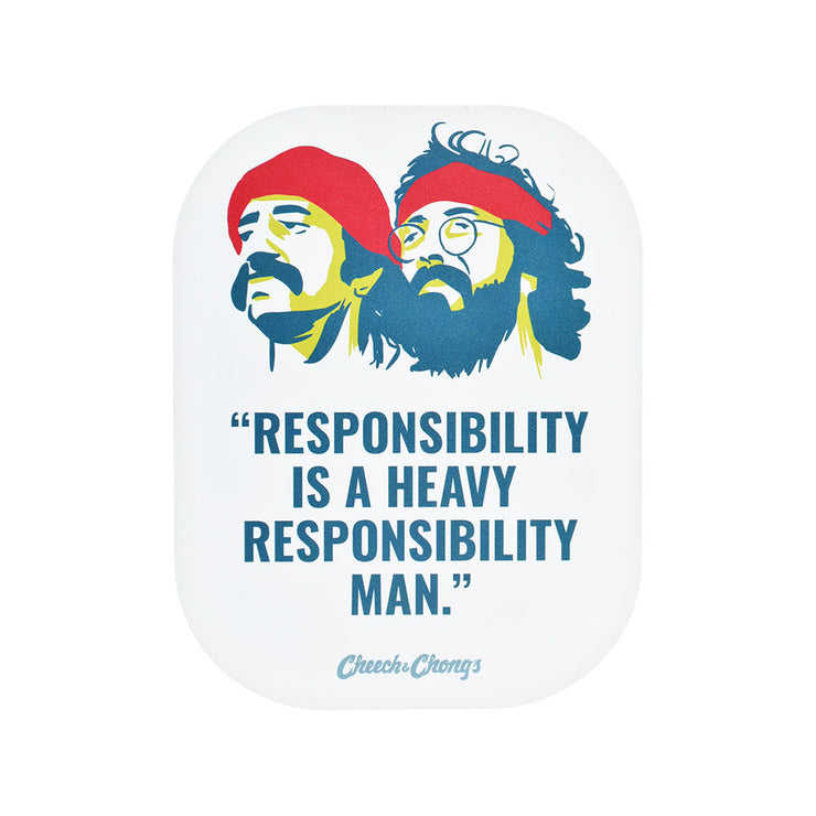 Cheech & Chong's™ x Pulsar Mini Rolling Tray Lid | Responsibility