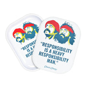 Cheech & Chong's™ x Pulsar Mini Metal Rolling Tray & Lid | Responsibility