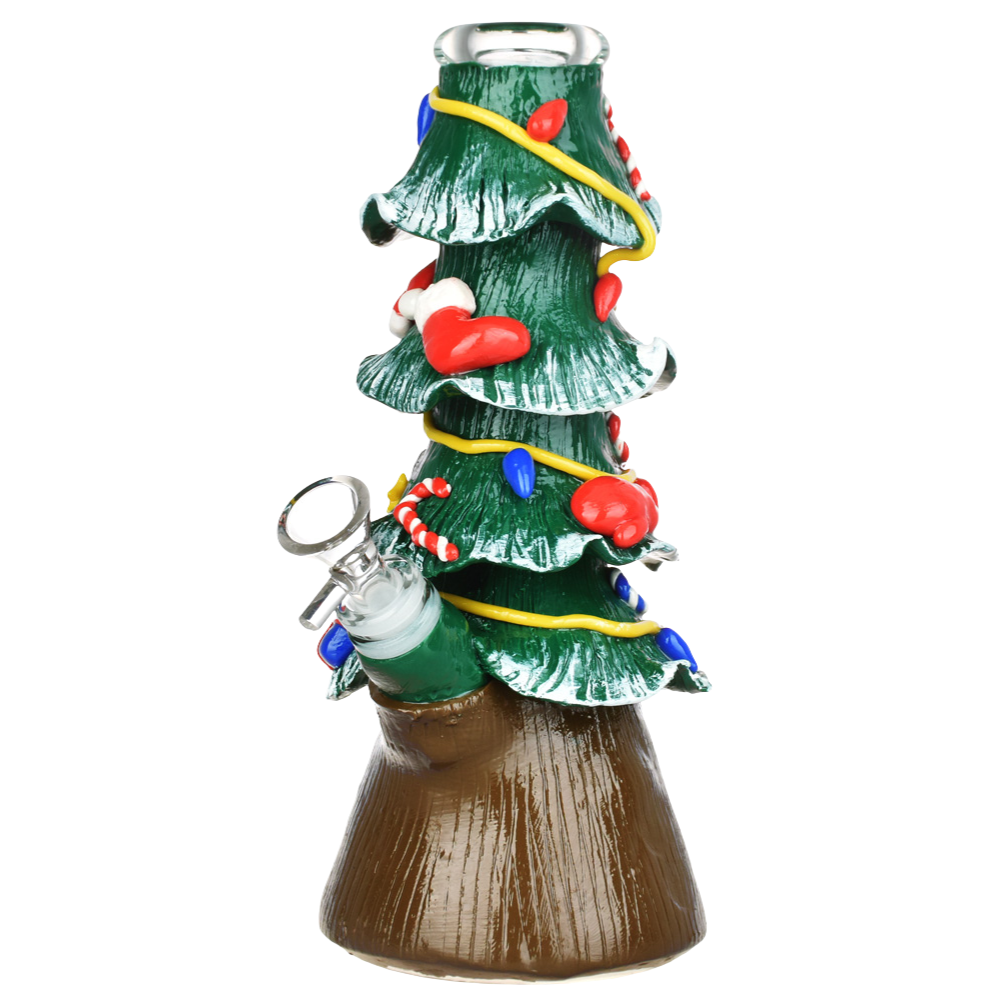 Christmas Tree Beaker Bong | Front View