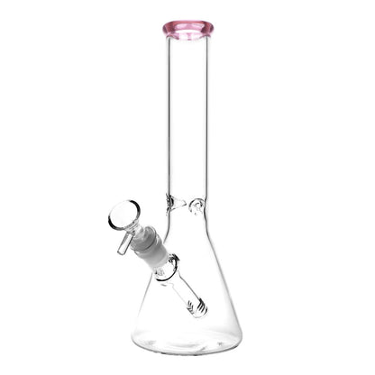 Classic Glass Beaker Bong | Medium Size | Pink