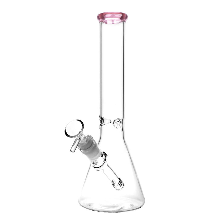 Classic Glass Beaker Bong | Medium Size | Pink
