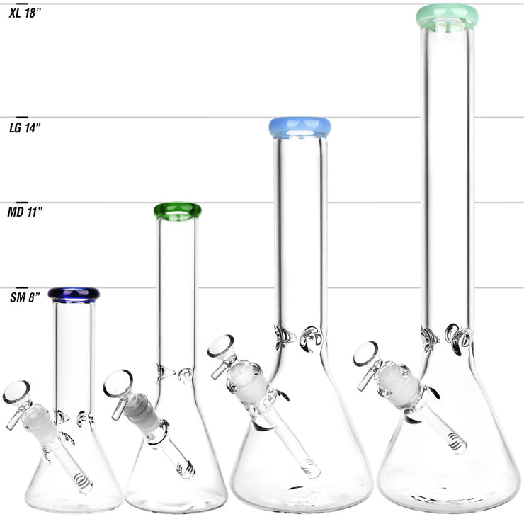 Classic Glass Beaker Bong | Size Comparison Chart