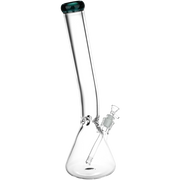 Classic Glass Bent Neck Beaker Bong | Extra Large Size | Back View