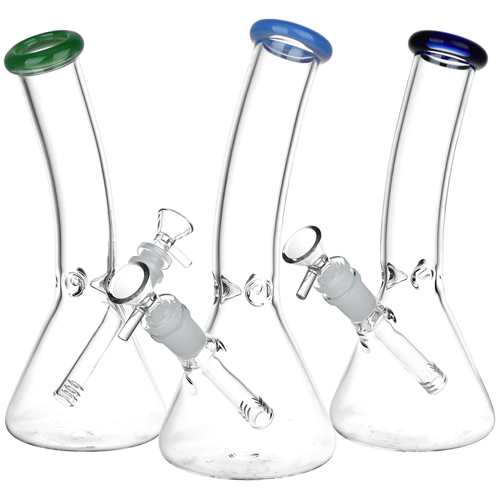 Classic Glass Bent Neck Beaker Bong | Medium Size | Group