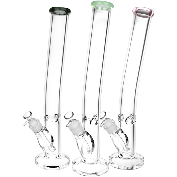 Classic Glass Bent Neck Straight Tube Bong | Extra Large Size | Group