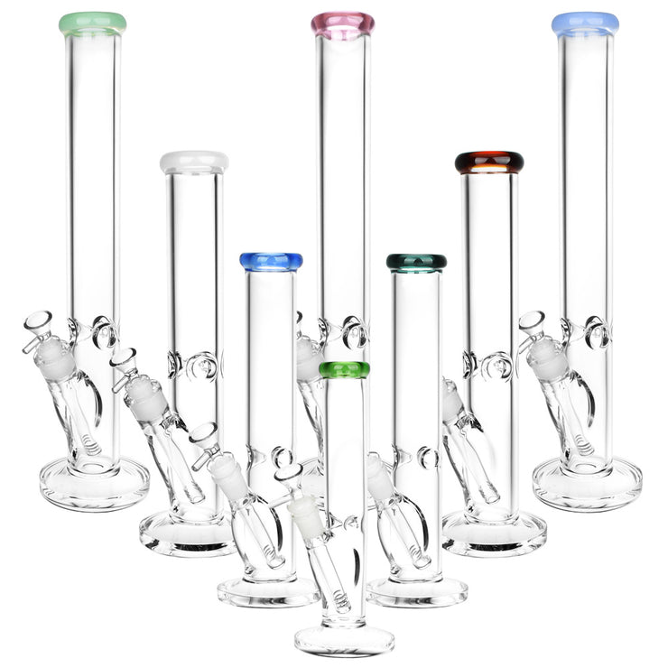 Classic Glass Straight Tube Bong | All Sizes Group