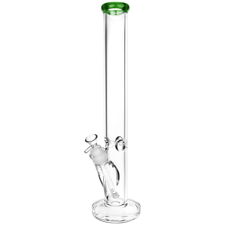 Classic Glass Straight Tube Bong | Extra Large Size | Green