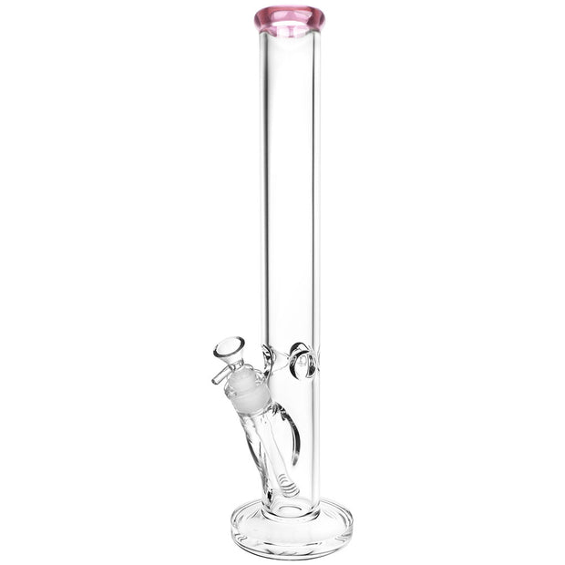 Classic Glass Straight Tube Bong | Extra Large Size | Pink