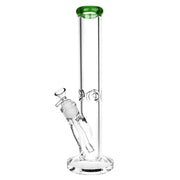 Classic Glass Straight Tube Bong | Large Size | Green