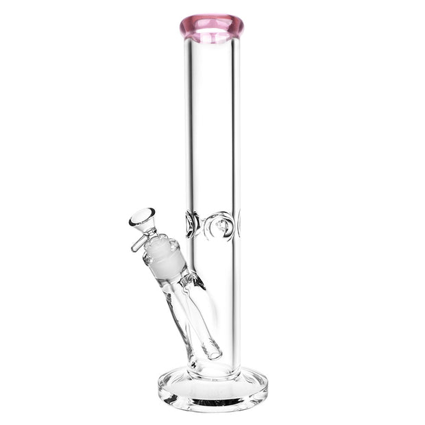 Classic Glass Straight Tube Bong | Large Size | Pink