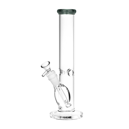 SeshGear Classic Glass Straight Tube Bong | Medium | Gray