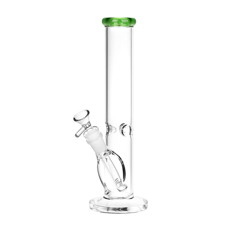 Classic Glass Straight Tube Bong | Medium Size | Green