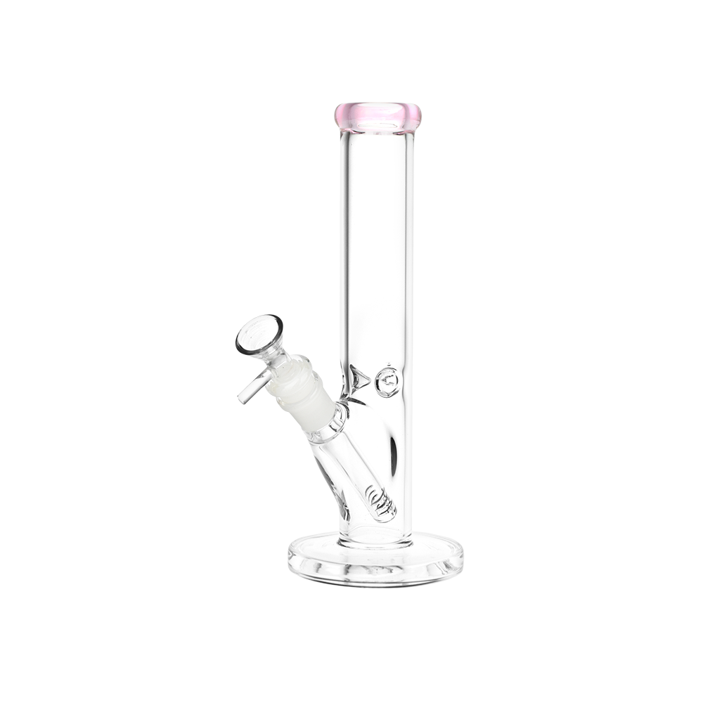 SeshGear Classic Glass Straight Tube Bong | Small | Pink