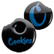 Cookies Bite Hand Pipe | Black | Both Sides View
