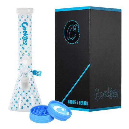 Cookies V Beaker Bong & Grinder Set