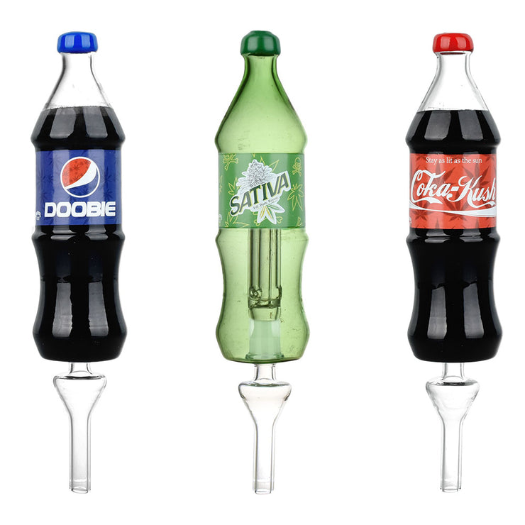SODA BUDS BOTTLE GLASS NECTAR COLLECTORS DIFFERENT DESIGNS