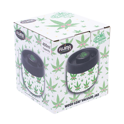 Dank Tank Vacuum Glass Jar | Hemp Leaf | Packaging