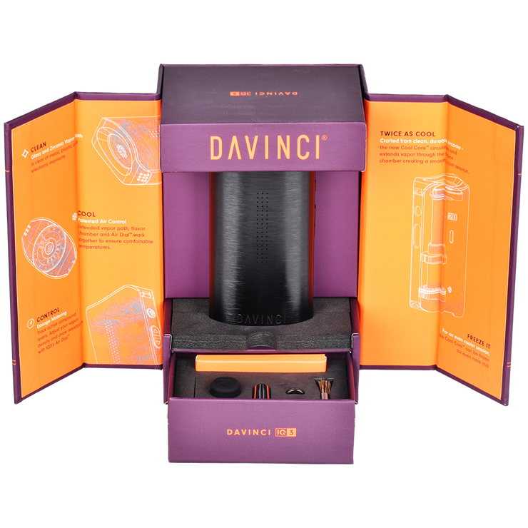 DaVinci IQ3 Dual Use Vaporizer | Packaging Open View