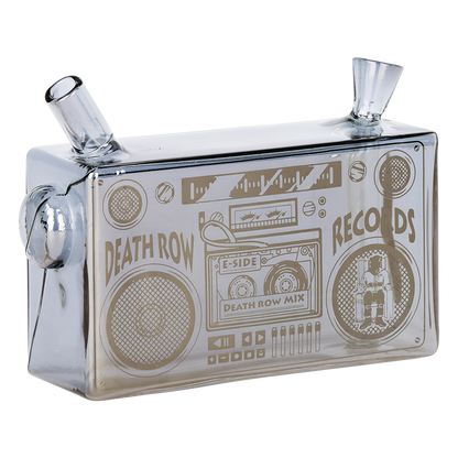 Death Row Records Boom Box Blunt Bubbler | Gray Rear View