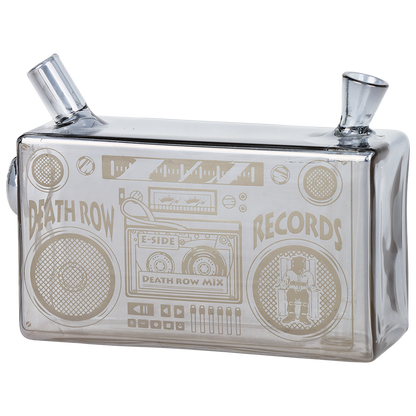 Death Row Records Boom Box Blunt Bubbler | Gray Front View