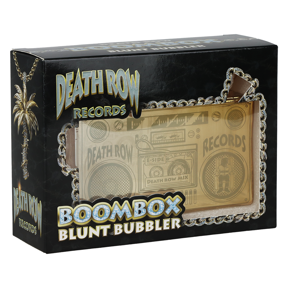 Death Row Records Boom Box Blunt Bubbler | Packaging