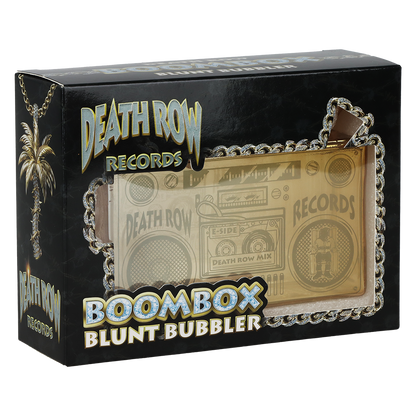 Death Row Records Boom Box Blunt Bubbler | Packaging