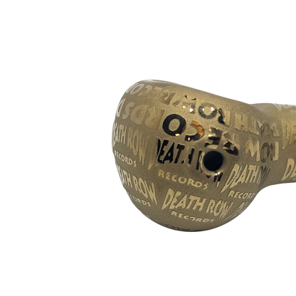 Death Row Records Metallic Etched Spoon Pipe | Carb Hole View
