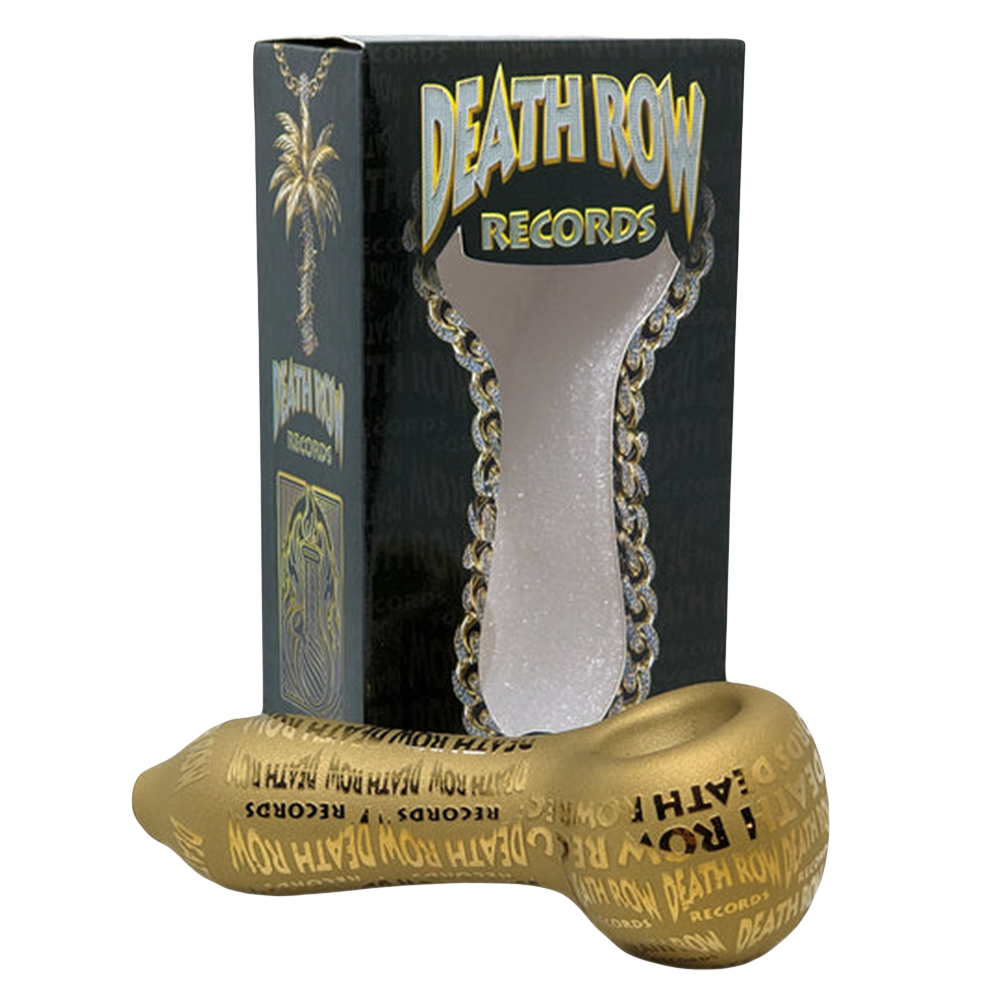 Death Row Records Metallic Etched Spoon Pipe | Packaging