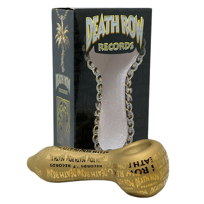 Death Row Records Metallic Etched Spoon Pipe | Packaging