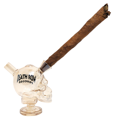 Death Row Records Skull Blunt Bubbler | View with Wrap