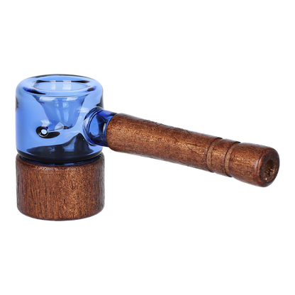 Dogg Lbs Everyday Wood Grain Hammer Hand Pipe | Back View