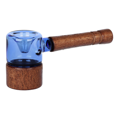 Dogg Lbs Everyday Wood Grain Hammer Hand Pipe | Side View