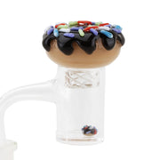 Empire Glassworks Donut Vortex Carb Cap Set | Banger In Use