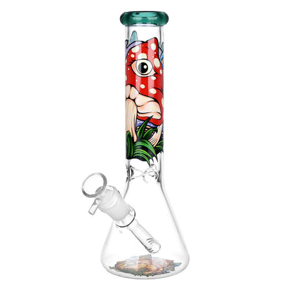 Eye Of The Shroom Beaker Bong | Teal