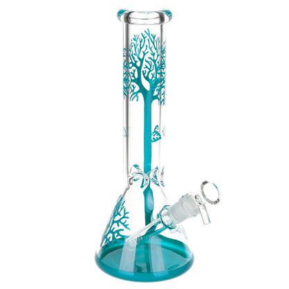 Falling Leaves Beaker Bong | Front View