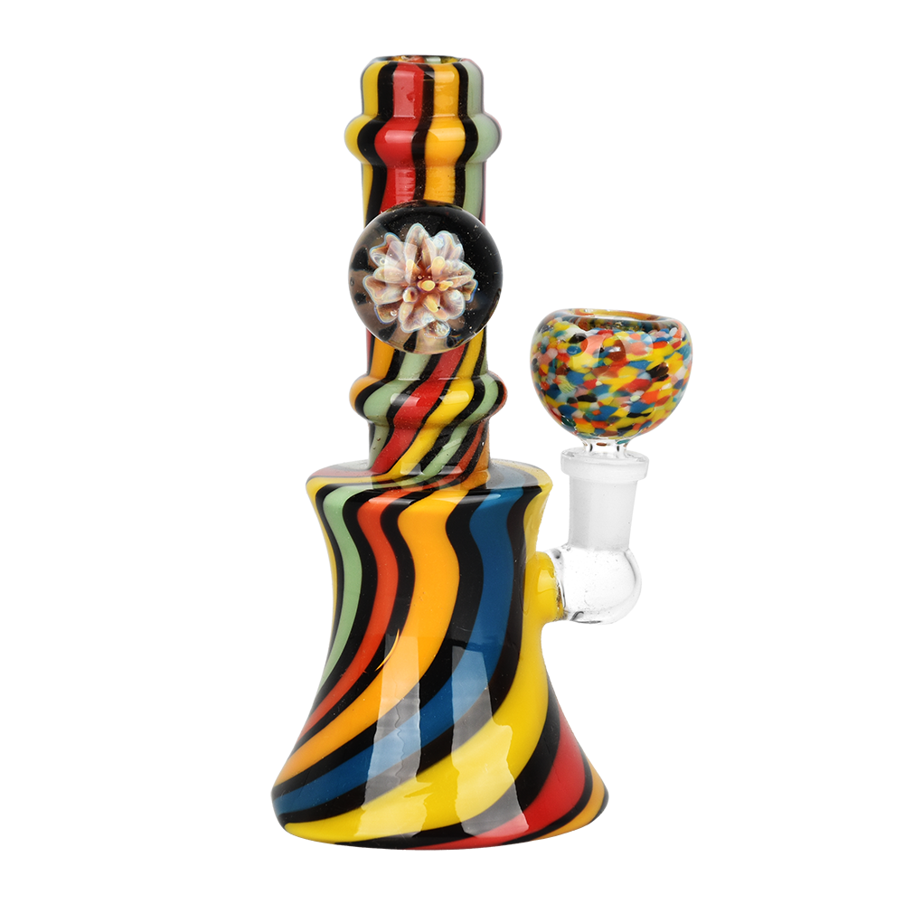Flowering Rainbow Ripple Bong | Style 1