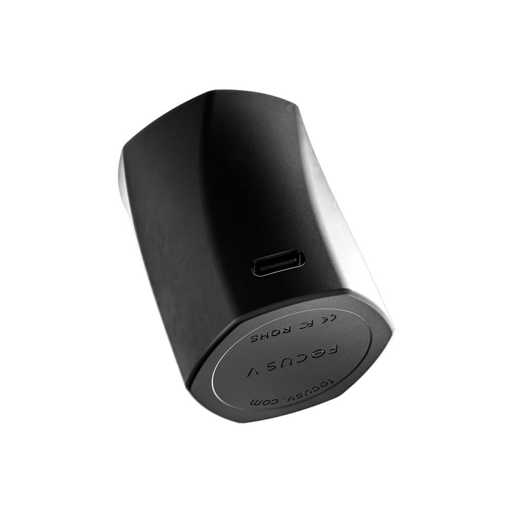 Focus V Aeris Battery Pack | Bottom View & Charging Port