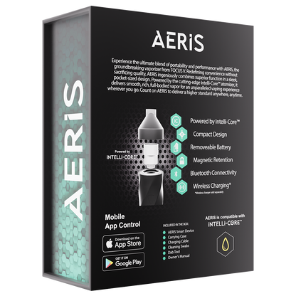 Focus V Aeris Vaporizer | Packaging Back