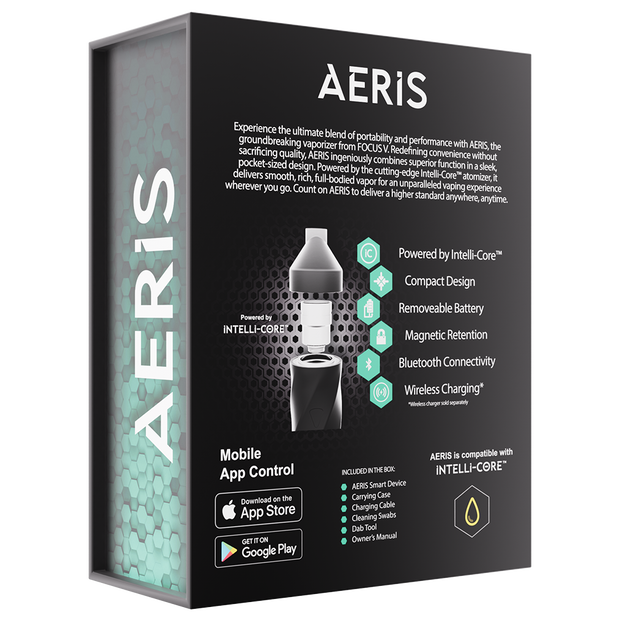 Focus V Aeris Vaporizer | Packaging Back