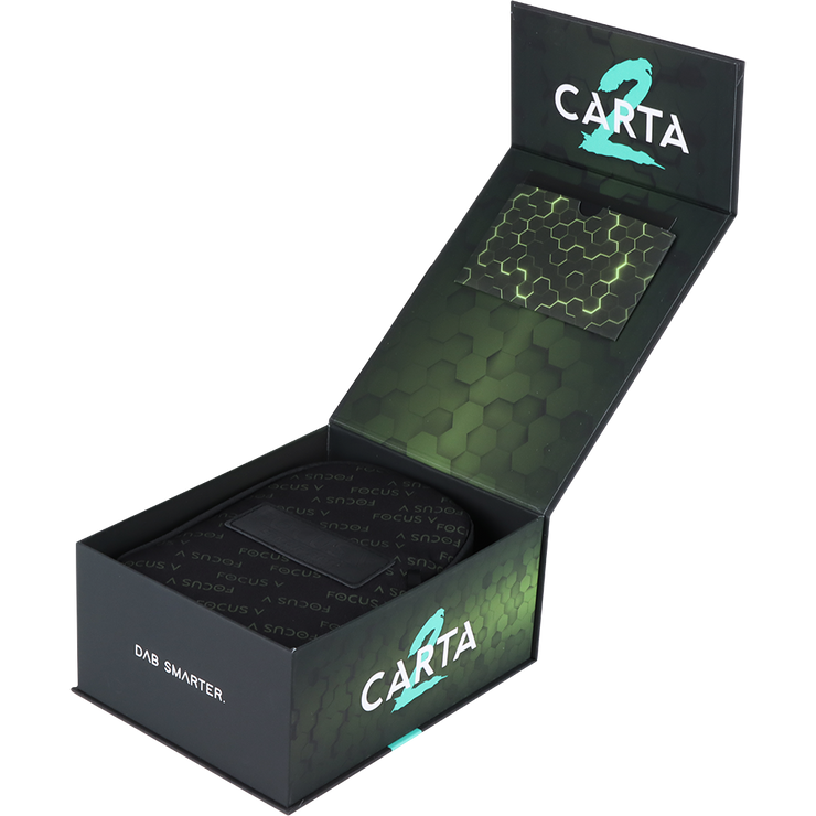 Focus V Carta 2 MAX Electric Dab Rig & Saber Hot Knife Bundle | Packaging Open View