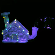 Frosted Christmas House Dab Rig | Glow In The Dark
