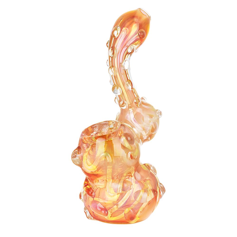 Full Blown Marble Golden Bubbler | Front View