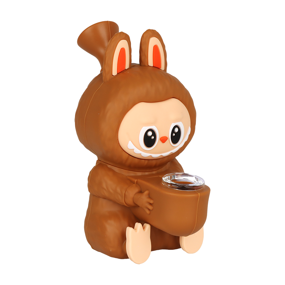 Lafufu Figurine Silicone Bong | Brown