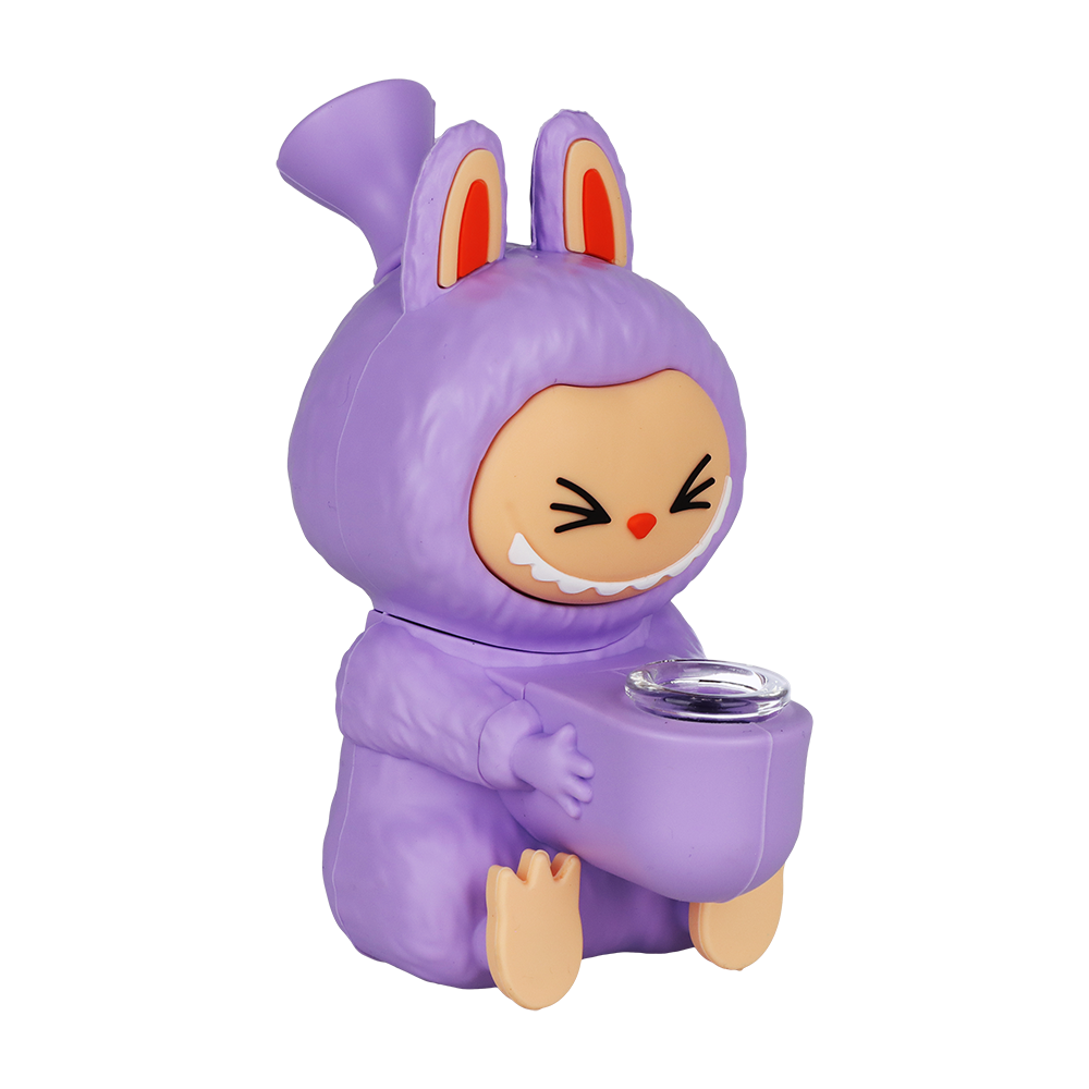 Lafufu Figurine Silicone Bong | Purple