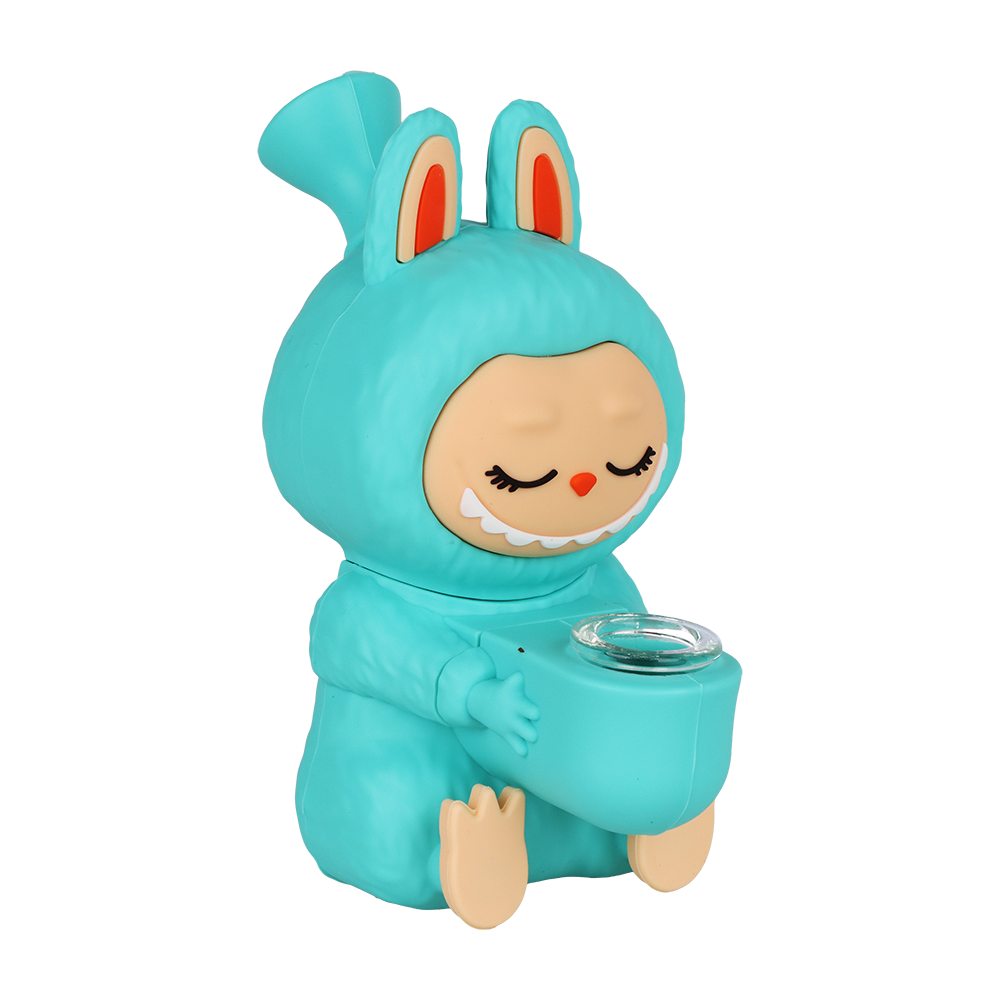 Lafufu Figurine Silicone Bong | Teal