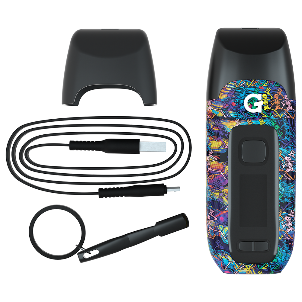 G Pen Dash+ Dry Herb Vaporizer | Grateful Dead | Contents